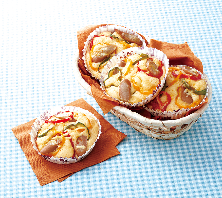 ウインナーと野菜のパン