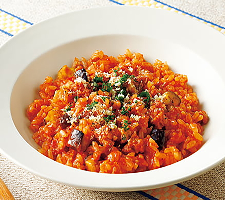 レンジで完成！楽々トマトリゾット風
