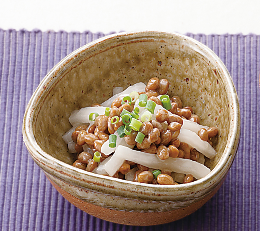納豆と大根の和え物