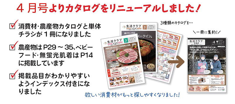 カタログリニューアル